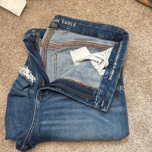 American Eagle Outfitters Blue Distressed Women's Jeans